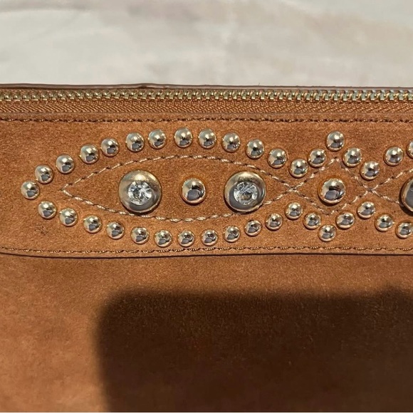 CHICOS EMBELLISHED SUEDE WRISTLET IN BROWN NWT! - Picture 5 of 5